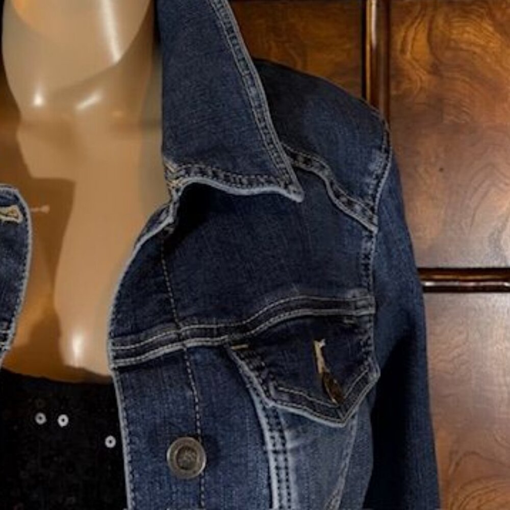 Riders by Lee Indigo Stretch Denim Jacket - Picture 7 of 14
